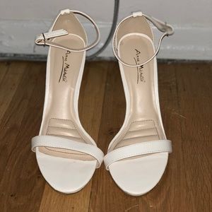 White high heels